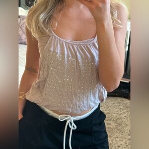 💎Y2K rhinestone embellished tank